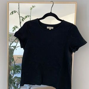 Madewell Black Organic Cotton Top
